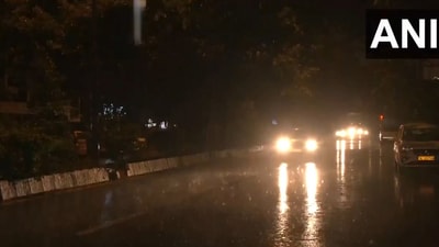 Areas around Sarojini Nagar, Connaught Place was also battered by the overnight showers, with heavy rain lashing parts of the national capital. (ANI) Areas around Sarojini Nagar, Connaught Place was also battered by the overnight showers, with heavy rain lashing parts of the national capital. (ANI)