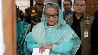 Former Bangladesh premier Sheikh Hasina. (File Photo/AP) Former Bangladesh premier Sheikh Hasina. (File Photo/AP)