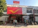 Along with the visitors, postal staff too expressed frustration over the major technical fallout. (HT Photo)