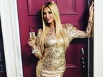 Brandi Glanville put hair removal cream on her face. Brandi Glanville put hair removal cream on her face.