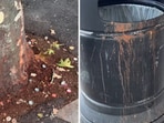 A video of paan stains in Harrow, London has sparked backlash online A video of paan stains in Harrow, London has sparked backlash online