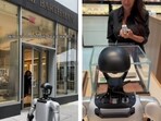 Robot wears Rolex in New York. Robot wears Rolex in New York.