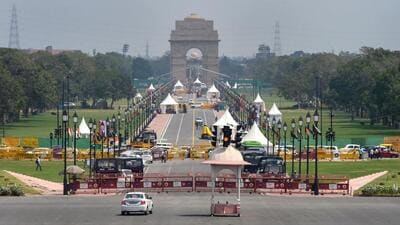 A view of the revamped Central Vista Avenue in New Delhi. (PTI File Photo) A view of the revamped Central Vista Avenue in New Delhi. (PTI File Photo)
