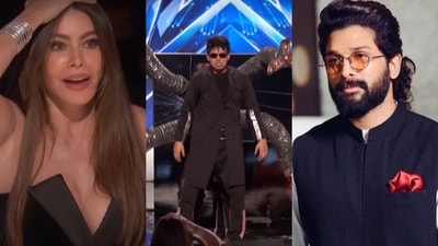 Allu Arjun reacted to a video claiming an Indian dance group's performance to Pushpa song on America's Got Talent left Sofia Vergara shocked. Allu Arjun reacted to a video claiming an Indian dance group's performance to Pushpa song on America's Got Talent left Sofia Vergara shocked.