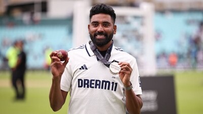 India's Mohammed Siraj finished the series with 23 wickets, the highest across both teams. He was also named Player of the Match for his nine wickets in the match. (AFP) India's Mohammed Siraj finished the series with 23 wickets, the highest across both teams. He was also named Player of the Match for his nine wickets in the match. (AFP)