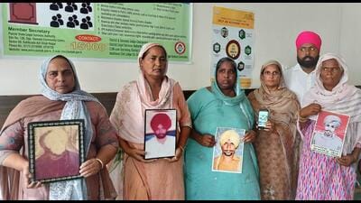 Emotional scenes played out in the CBI court on Monday as family members of the seven victims killed in the 1993 Tarn Taran fake encounters broke down upon hearing the long-awaited verdict. (HT) Emotional scenes played out in the CBI court on Monday as family members of the seven victims killed in the 1993 Tarn Taran fake encounters broke down upon hearing the long-awaited verdict. (HT)