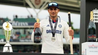 The series was also a personal triumph for Shubman Gill, who scored 754 runs, including four hundreds. He was named the Player of the Series from the Indian team. (AP) The series was also a personal triumph for Shubman Gill, who scored 754 runs, including four hundreds. He was named the Player of the Series from the Indian team. (AP)