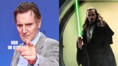 Liam Neeson played the role of Qui Gon in Star Wars: Episode I - The Phantom Menace Liam Neeson played the role of Qui Gon in Star Wars: Episode I - The Phantom Menace