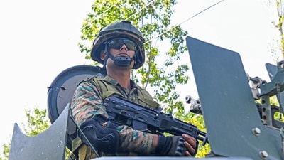 After an intense firefight between terrorists in the Harwan area, three heavily armed terrorists were killed in an encounter under Operation Mahadev. (Basit Zargar/ANI)