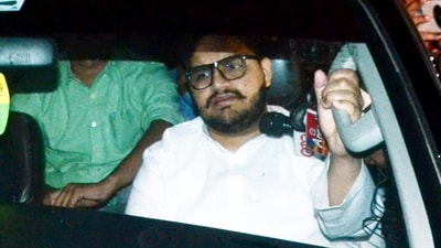 Gangster-turned-politician Mukhtar Ansari's son Umar Ansari (File Photo/PTI) Gangster-turned-politician Mukhtar Ansari's son Umar Ansari (File Photo/PTI)
