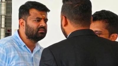 Prajwal Revanna was on Friday convicted by a Special Court in one of the four sexual abuse and rape cases registered against him. (PTI) Prajwal Revanna was on Friday convicted by a Special Court in one of the four sexual abuse and rape cases registered against him. (PTI)