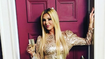 Brandi Glanville put hair removal cream on her face. (Instagram/@brandiglanville) Brandi Glanville put hair removal cream on her face. (Instagram/@brandiglanville)