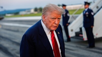 Trump, in a new post, cited India's close ties with Russia amid the Ukraine war as a key reason behind this tariff revision. (AP) Trump, in a new post, cited India's close ties with Russia amid the Ukraine war as a key reason behind this tariff revision. (AP)