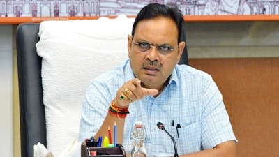 The charter plane carried Rajasthan chief minister Bhajan Lal Sharma at the time of landing. (X) The charter plane carried Rajasthan chief minister Bhajan Lal Sharma at the time of landing. (X)