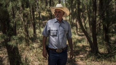 Alejo Clarke, at his property on the Rio Grande in Texas.