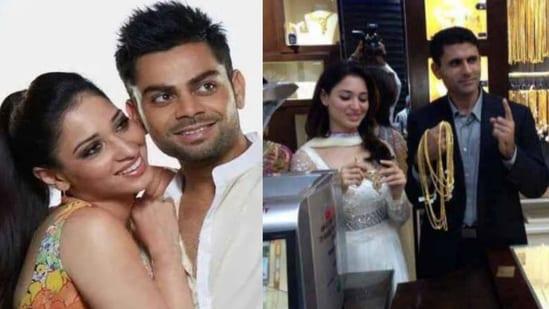 Tamannaah Bhatia with Virat Kohli and Abdul Razzaq