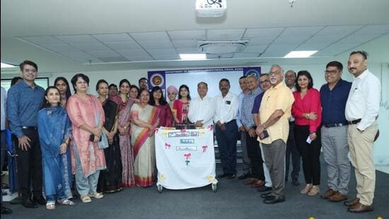 The Paediatric Anaesthesia Department at Child PGI Noida also celebrated its second foundation day with a separate one-day CME dedicated to paediatric anaesthesia, officials said. (HT Photos)