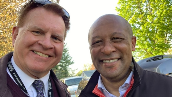 Byron Barnett (R) with Bob Ward (Bob Ward on X)