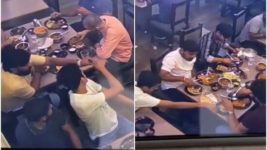 The incident occurred at the Biryani Bay restaurant at Shastri Chowk in the Cantonment Police Station area on the night of July 31. (X/@gharkekalesh)