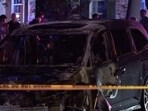 Several cars were burned in Clayton, St Louis on Tuesday