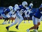 Indianapolis Colts backup running back Salvon Ahmed was injured after rookie Trey Washington's hip-drop tackle during Sunday's practice Indianapolis Colts backup running back Salvon Ahmed was injured after rookie Trey Washington's hip-drop tackle during Sunday's practice