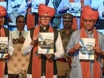Jammu and Kashmir Lt. governor Manoj Sinha and state CM Omar Abdullah during the 9th Convocation of Sher-e-Kashmir University of Agricultural Sciences and Technology of Jammu on Monday. (PTI) Jammu and Kashmir Lt. governor Manoj Sinha and state CM Omar Abdullah during the 9th Convocation of Sher-e-Kashmir University of Agricultural Sciences and Technology of Jammu on Monday. (PTI)