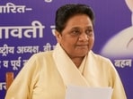 Bahujan Samaj Party (BSP) chief Mayawati during a press conference at her residence, in Lucknow.