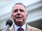 US envoy Steve Witkoff speaks to reporters outside the West Wing of the White House in Washington, DC on March 6, 2025.