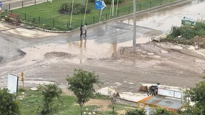 A view of the Sector 79 road in Gurugram. (HT Photo)