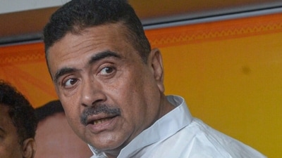 Leader of Opposition in the West Bengal assembly and BJP leader Suvendu Adhikari was traveling for a party programme when he faced protests by ruling Trinamool Congress. (PTI File) Leader of Opposition in the West Bengal assembly and BJP leader Suvendu Adhikari was traveling for a party programme when he faced protests by ruling Trinamool Congress. (PTI File)
