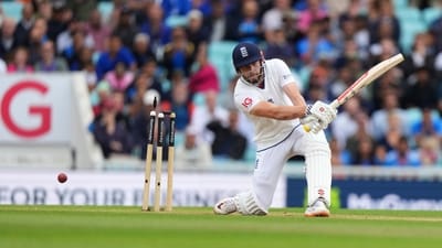 England's Gus Atkinson bowled out by India's Mohammed Siraj on day five of the fifth cricket test match between England and India at The Kia Oval (AP) England's Gus Atkinson bowled out by India's Mohammed Siraj on day five of the fifth cricket test match between England and India at The Kia Oval (AP)