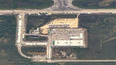An aerial view of a migrant detention center, dubbed "Alligator Alcatraz," is seen located at the site of the Dade-Collier Training and Transition Airport i (AFP) An aerial view of a migrant detention center, dubbed "Alligator Alcatraz," is seen located at the site of the Dade-Collier Training and Transition Airport i (AFP)