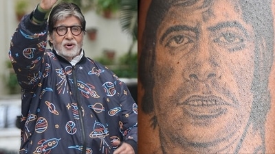 Amitabh Bachchan shared a photo of his fan's tattoo. Amitabh Bachchan shared a photo of his fan's tattoo.
