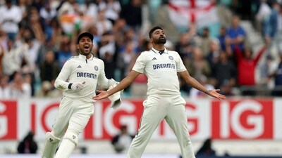 Mohammed Siraj returned with five wickets in second innings of the Oval Test. (Action Images via Reuters)
