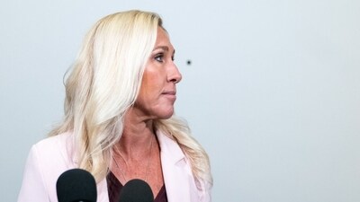 Marjorie Taylor Greene, Republican congresswoman from Georgia, has far-right conservative views on race and immigration. (Bloomberg) Marjorie Taylor Greene, Republican congresswoman from Georgia, has far-right conservative views on race and immigration. (Bloomberg)