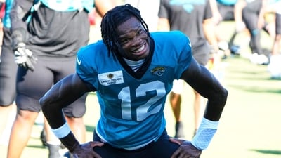 Travis Hunter seemed to be focusing on brushing up his pass catching and route running skills (AP) Travis Hunter seemed to be focusing on brushing up his pass catching and route running skills (AP)