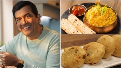 Chef Sanjeev Kapoor's rainy day recipes are perfect for vegetarians. (Instagram/ Sanjeev Kapoor and YouTube/ Sanjeev Kapoor Khazana) Chef Sanjeev Kapoor's rainy day recipes are perfect for vegetarians. (Instagram/ Sanjeev Kapoor and YouTube/ Sanjeev Kapoor Khazana)
