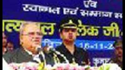 Satyapal Malik at the golden jubilee celebrations at Meerut College in 2017. (File Photo)