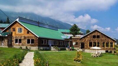The Jammu and Kashmir administration has taken possession of the 137-year-old Nedou’s Hotel, owned by a relative of chief minister Omar Abdullah, in Gulmarg after it was served an eviction notice for occupying 98 kanals and 11 marlas of government land without a valid lease since 1985. (File photo)