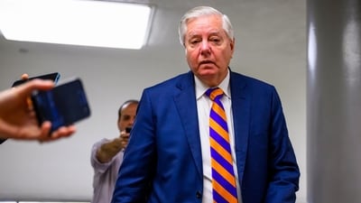 Graham, in a post on X, said, “Well said, Mr. President. I appreciate your strong commitment to ending this bloodbath in Ukraine." (Bloomberg) Graham, in a post on X, said, “Well said, Mr. President. I appreciate your strong commitment to ending this bloodbath in Ukraine." (Bloomberg)