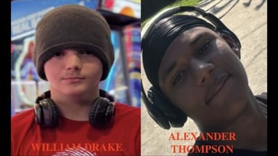Where are William Drake and Alexander Thompson? Authorities issue Florida Missing Child Alert for 2 Wesley Chapel teens (@PascoSheriff/X)