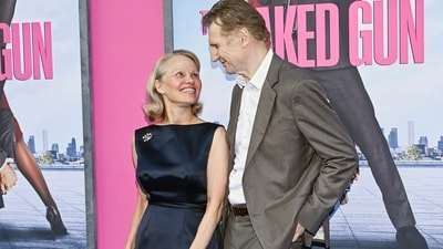 Liam Neeson and Pamela Anderson's sizzling chemistry both on and off screen is undeniable! (Evan Agostini/AP) Liam Neeson and Pamela Anderson's sizzling chemistry both on and off screen is undeniable! (Evan Agostini/AP)