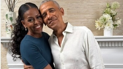 Michelle Obama honored Barack Obama's 64th birthday with a touching Instagram message, describing him as her love and best friend. (Michelle Obama/Instagram) Michelle Obama honored Barack Obama's 64th birthday with a touching Instagram message, describing him as her love and best friend. (Michelle Obama/Instagram)