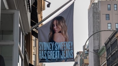 Sydney Sweeney's new American Eagle ad campaign has been garnering backlash for having racial undertones. (REUTERS)