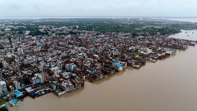At least 12 people died in incidents of flooding, lightning, drowning and snake bite in Uttar Pradesh over the last 24 hours, with floods in 17 districts. (Rajesh Kumar Singh/AP Photo) At least 12 people died in incidents of flooding, lightning, drowning and snake bite in Uttar Pradesh over the last 24 hours, with floods in 17 districts. (Rajesh Kumar Singh/AP Photo)