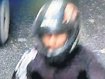 A CCTV grab of the alleged snatcher. (HT Photo)