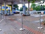 A milkman in Indore used a milk can lid as a helmet to get petrol. The stunt went viral, but officials shut the pump for ignoring the helmet rule enforcement. (Representative image) A milkman in Indore used a milk can lid as a helmet to get petrol. The stunt went viral, but officials shut the pump for ignoring the helmet rule enforcement. (Representative image)