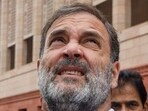 Congress MP Rahul Gandhi at the Parliament complex in New Delhi. Congress MP Rahul Gandhi at the Parliament complex in New Delhi.