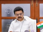 Tamil Nadu chief minister MK Stalin at the Secretariat. Tamil Nadu chief minister MK Stalin at the Secretariat.