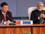 Prime Minister Narendra Modi and China's President Xi Jinping at the BRICS summit meeting in Johannesburg, South Africa, July 27, 2018 (REUTERS)